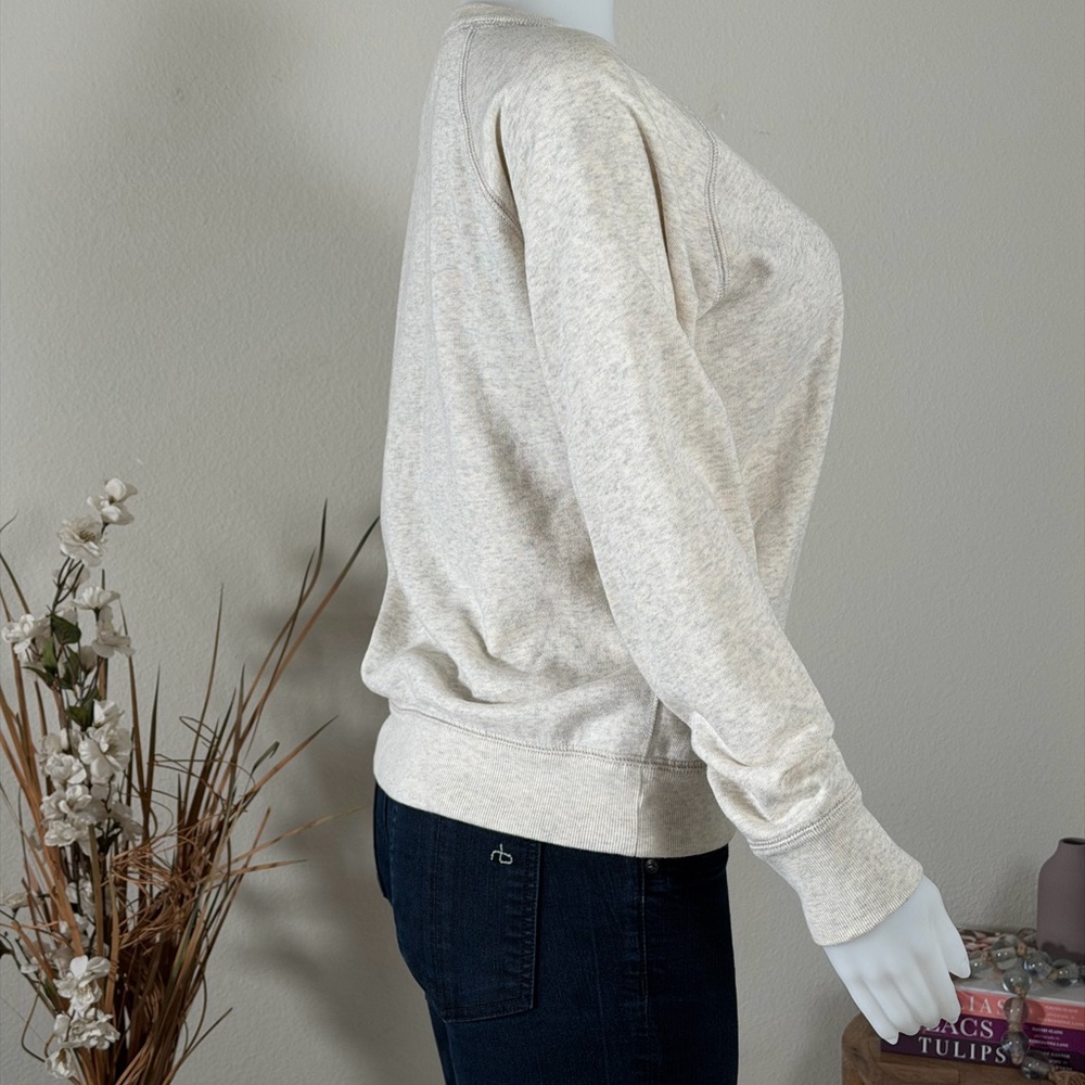 Etoile Isabel Marant Beige MILLYNY SWEATSHIRT with Black Logo - Picture 5 of 13